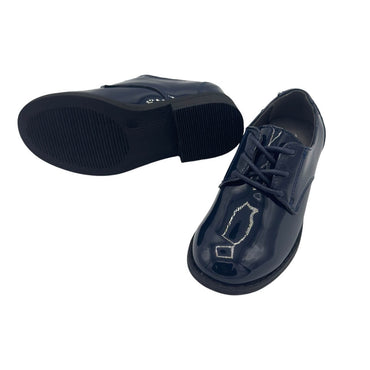 Chaussure habillée bleu brillant