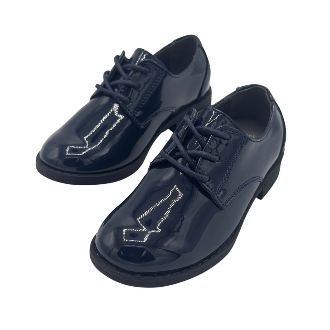 Chaussure habillée bleu brillant