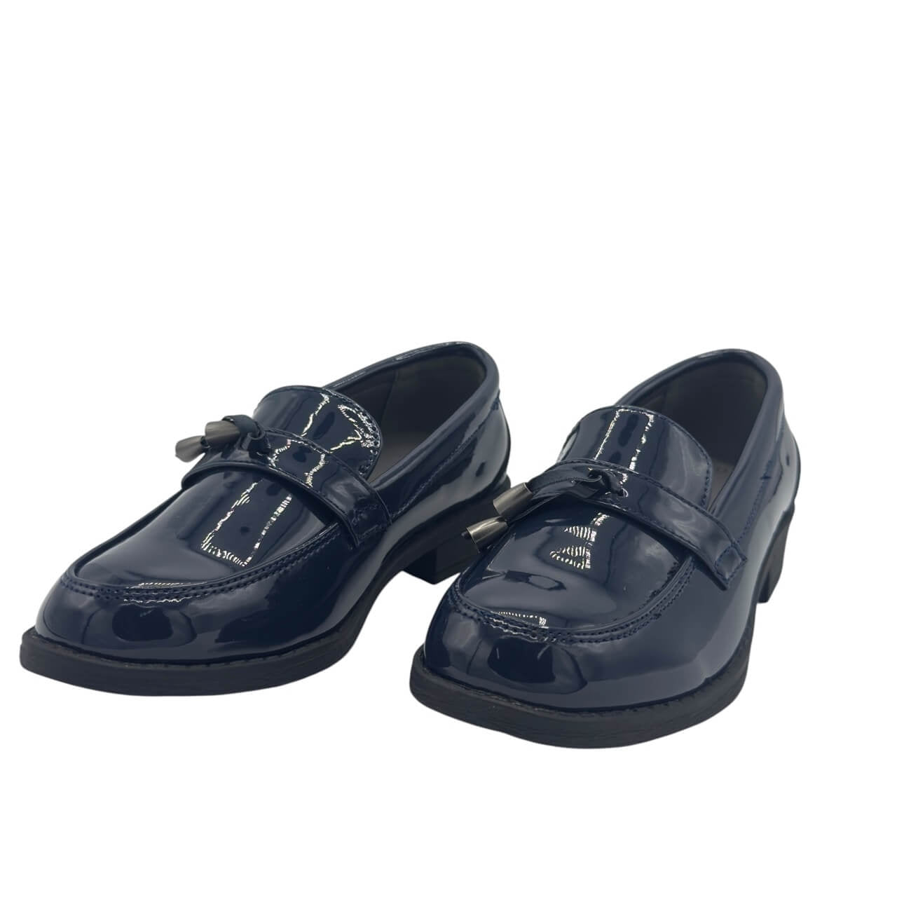 Mocassin bleu brillant élégant
