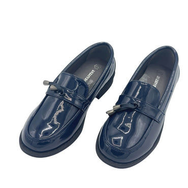 Mocassin bleu brillant élégant